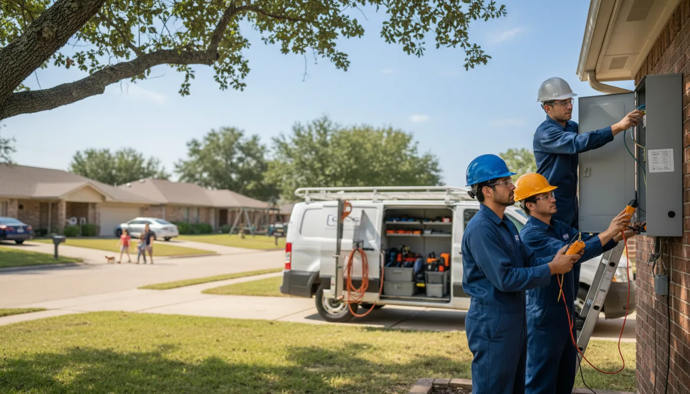 Certified electrician providing emergency electrical services in Kellyville, OK